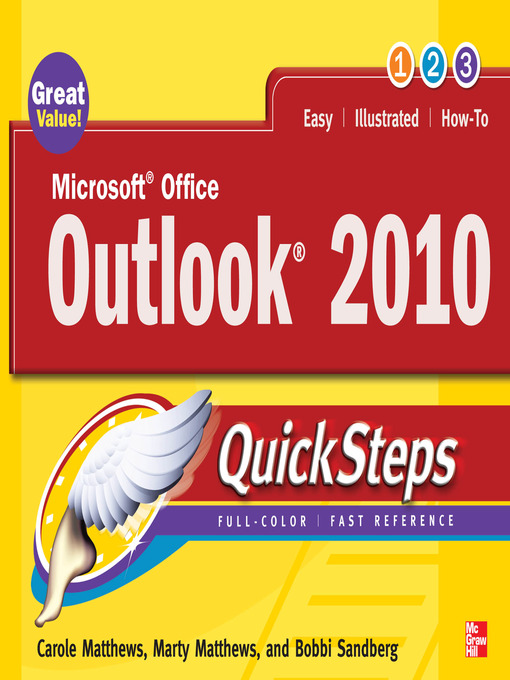 Title details for Microsoft Office Outlook 2010 QuickSteps by Carole Matthews - Available